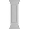 Ekena Millwork 12"W x 40"H Straight Newel Post with Panel, Flat Capital & Base Trim (Installation kit included) NWL12X40SPF0B0 - alternate 5